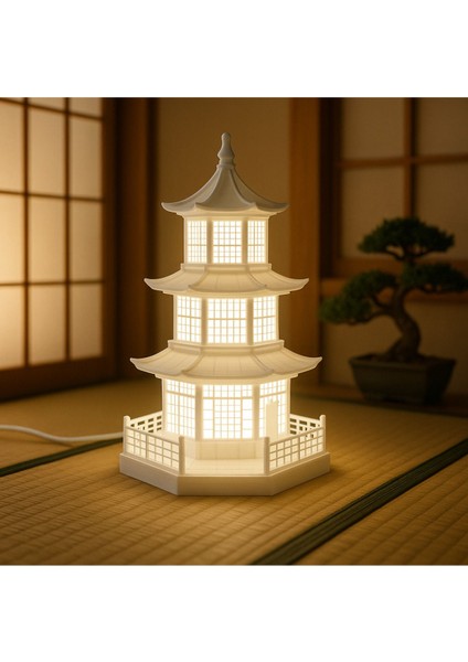 3D Japon Kule LED LAMBA-503