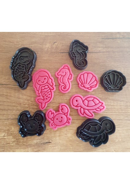 Deniz Kızı,deniz Canlıları Kurabiye Kalıbı,hamur Kesici