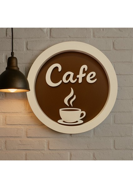 3D Yuvarlak Cafe Duvar Süsü - 706 fiyatları