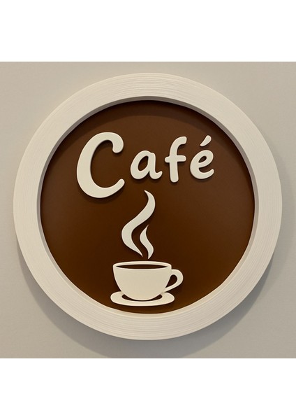 3D Yuvarlak Cafe Duvar Süsü - 706 modelleri