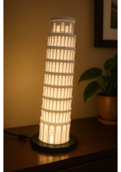 3D Pisa Kulesi LED Lamba - 504