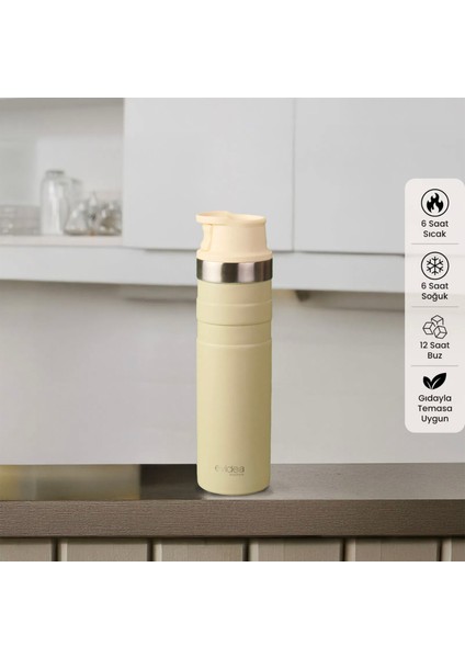 Kitchen Bireysel Termos - Bej - 600 Ml