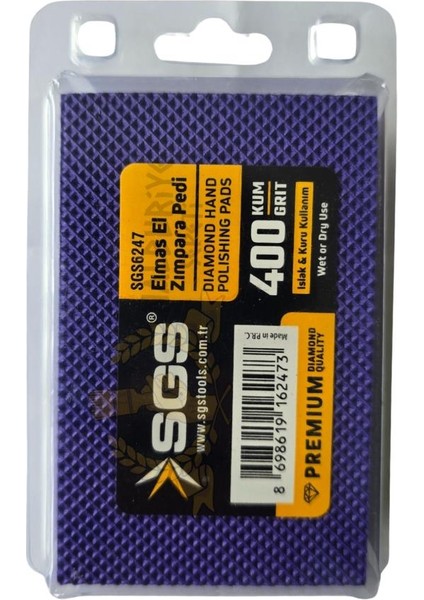 Islak ve Kuru Elmas El Zımpara Pedi - 400 Kum - 1 Adet fırsatları
