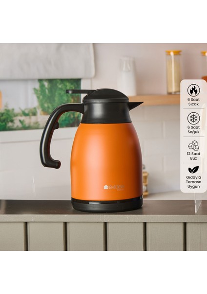 Kitchen Çay Termosu - Turuncu - 1,5 Lt
