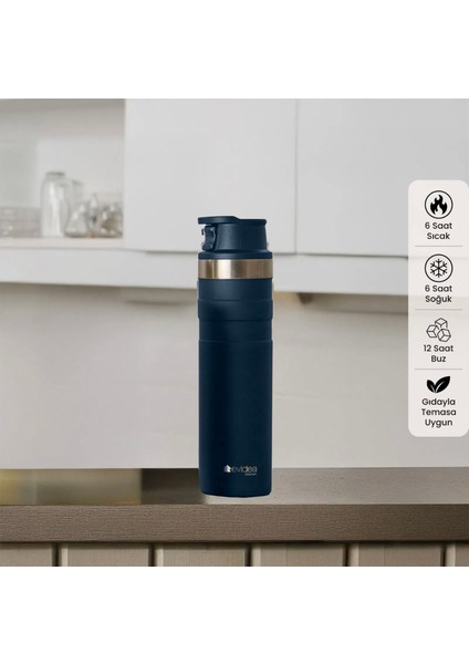 Kitchen Bireysel Termos - Lacivert - 600 Ml