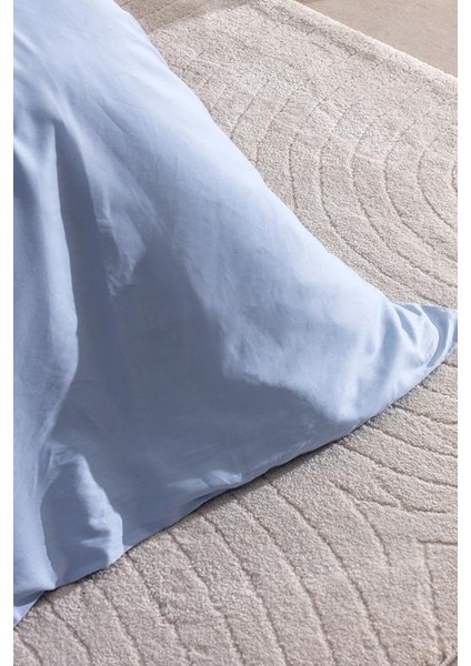 Yeni Sezon Clodia King Size %100 Pamuk Baskılı Saten Nevresim Takımı - Mavi - Mavi fırsatları