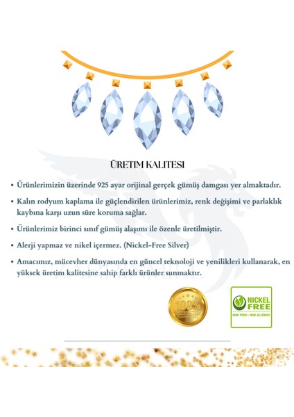 Kadin 925 Ayar Gümüş Renkli Kar Tanesi Zümrüt Taşlı Bileklik