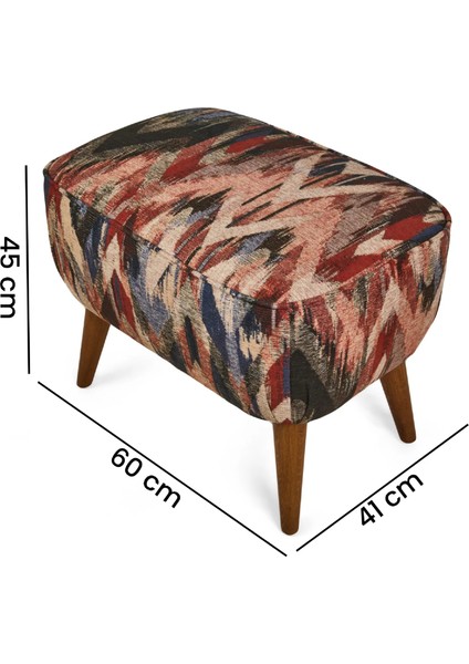 Retro Puf - Renkli - 45X41X60 cm indirimleri