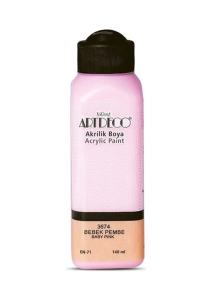 Akrilik Boya 140 ml Bebek Pempe - 4 Adet