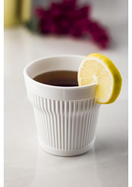 Akrilik Beyaz Tekli Kısa Bardak & Su Meşrubat Kahve Yanı Bardağı 300 ml ( Cam Değildir ) modelleri