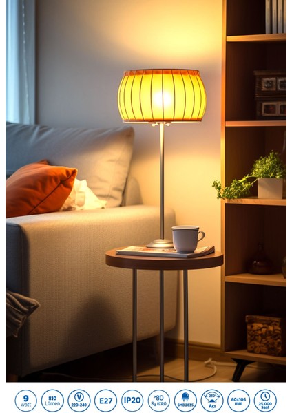 RTL01123-10 Rother A60 LED Ampul 9W E27 810 Lümen 3000K Sarı Işık Enerji Tasarruflu Ampul 10 Adet modelleri