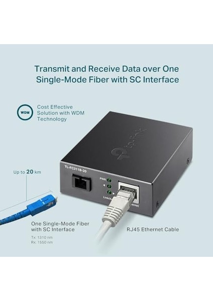TL-FC311B-20, Gigabit Wdm Media Dönüştürücü fiyatları