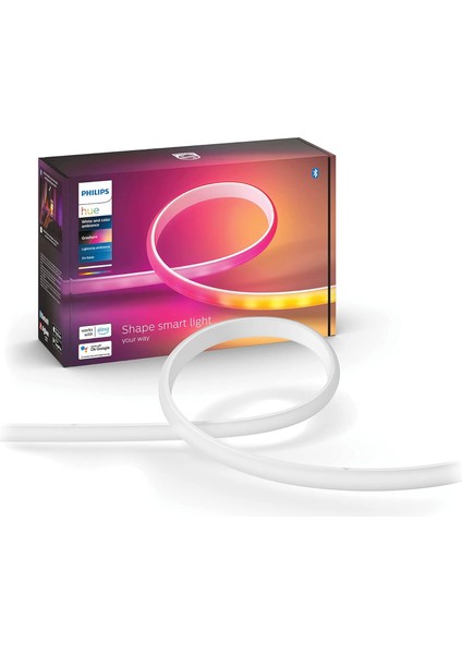 Hue Gradient Renkli Akıllı LED Şerit Aydınlatma, 2m, 16 Milyon Renk ve Renk Geçişli