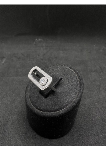 Mess Hareketli Tektaşlı Ithal Kadın Gümüş Yüzük fiyatları