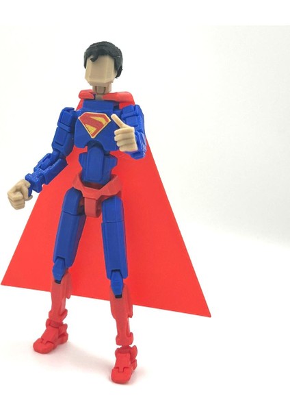 Dummy Superman Figür 14 cm – Çıkarılabilir Pelerin & Değiştirilebilir Eller – Koleksiyon Oyuncak