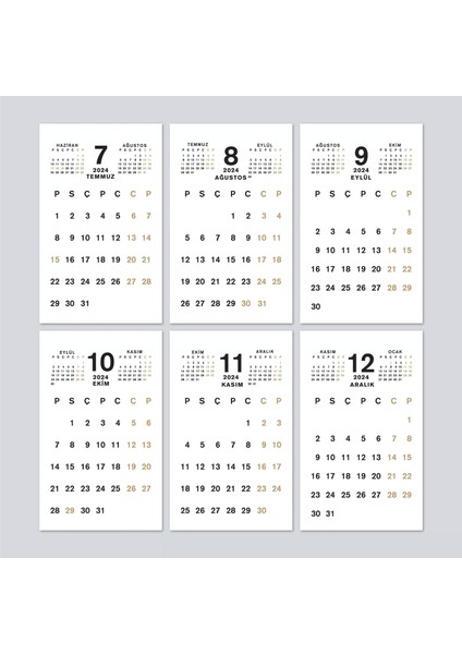 Haftalık Planlamalı Organizer Takvim, 2026 Masa Takvimi, Üçgen Takvim, Önceki ve Sonraki Aylar fırsatları