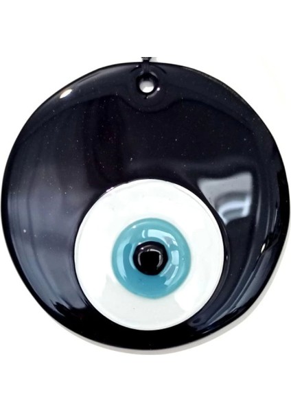 Nazar Boncuklu Siyah Cam El Yapımı Duvar Süsü fiyatları