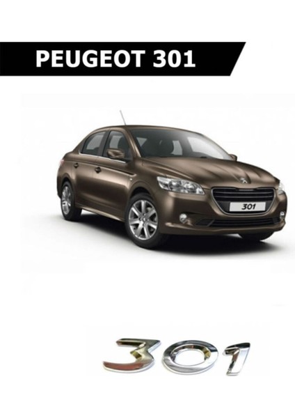Peugeot 301 Arka Bagaj 301 Yazısı Yerli Üretim 9678485280