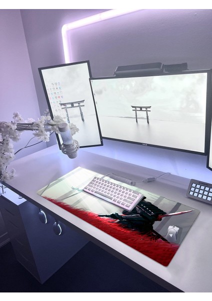 Pro Gaming Mouse Pad 70X30 Samurai Mouse Pad Xxl Büyük Oyuncu Mousepad Kenar Dikişli Yıkanabilir Speed Mause Pad modelleri