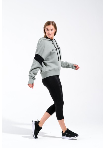 724512_KADIN Kapüşonlu Oversize Sweatshirt modelleri