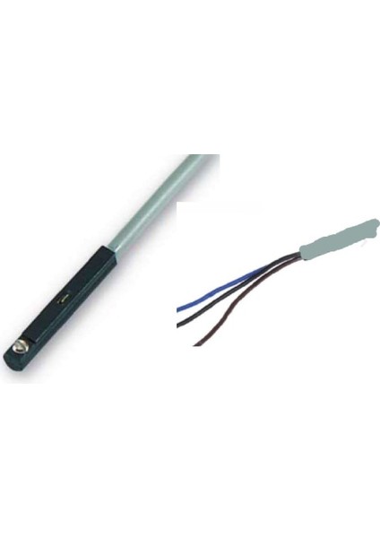 BTC-07N-3M ,kübik/5mm Npn-No 3-Kablo Piston Sensör