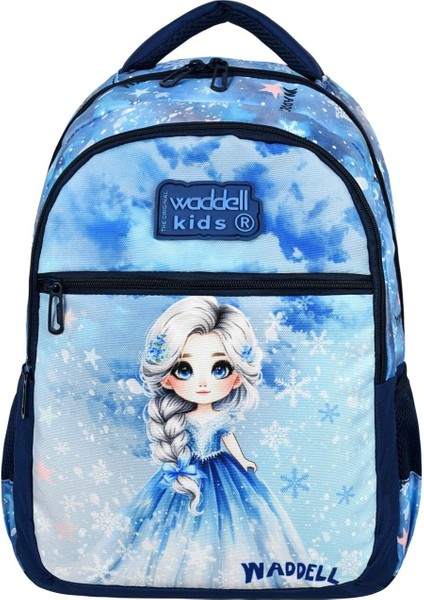 Buz Kız Desenli Ilköğretim Okul Sırt Çantası ve Beslenme Çantası,kız Okul Sırt Çantası modelleri