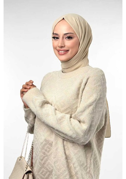 Desenli Bisiklet Yaka Tunik 18326 Taş fırsatları