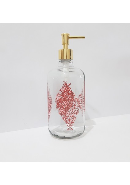 800 ml Cam Sıvı Sabunluk Desenli Büyük Boy Sabunluk modelleri