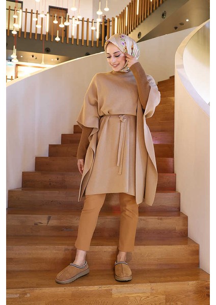 Belden Bağlamalı Panço 18308 Taba fiyatları