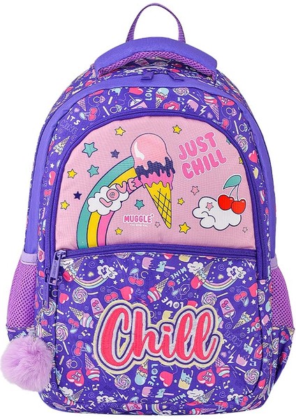 Muggle MU-6870 Ice Cream Mor Okul Çantası