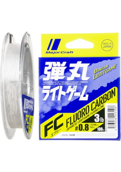 Dangan Fc Shock Leader Dlg Pe 0.8 0.148MM 3.0LB/1.67KG 100MT Misina