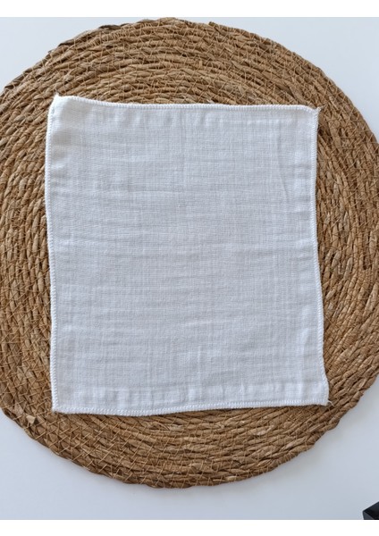 10’lu Paket Çift Kat Dokuma Müslin Bebek Ağız Mendili %100 Pamuk 20X20 cm indirimleri