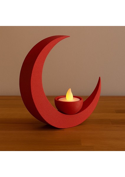 3D Ay Mumluk KIRMIZI-317