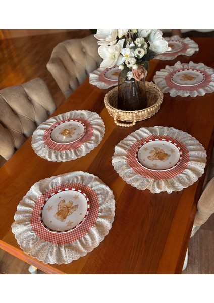 Fisto Fırfırlı Amerikan Servisi Supla Takımı 6 Lı fiyatları