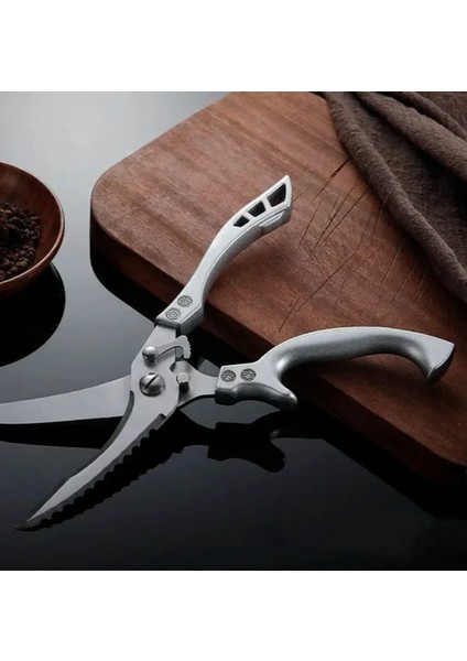 Paslanmaz Çelik Tavuk Kemik Makası, Mutfak Makası Ev Gıda, Balık Tavuk Ördek Kesici Makas,