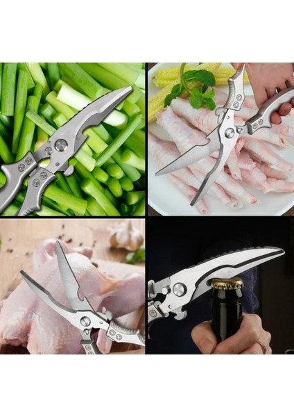 Paslanmaz Çelik Tavuk Kemik Makası, Mutfak Makası Ev Gıda, Balık Tavuk Ördek Kesici Makas, modelleri