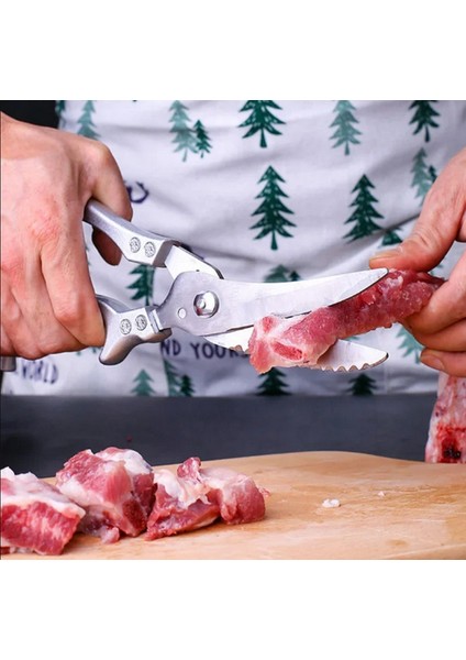 Paslanmaz Çelik Tavuk Kemik Makası, Mutfak Makası Ev Gıda, Balık Tavuk Ördek Kesici Makas, fırsatları