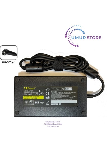 ADP-200JB D 6.0x3.7mm Notebook Adaptörü