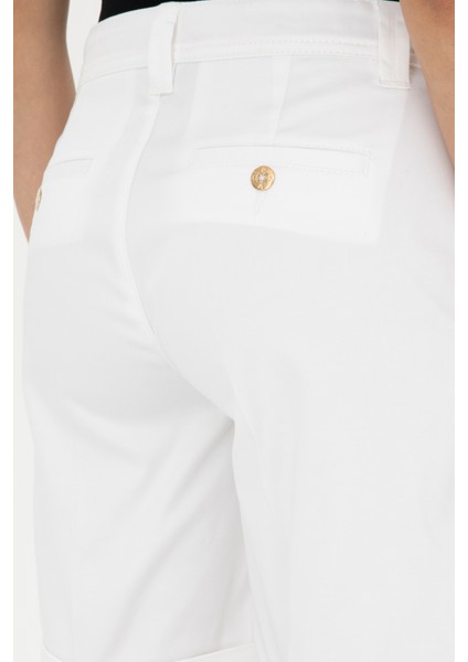 Kadın Beyaz Şort / Bermuda 50281722-VR013