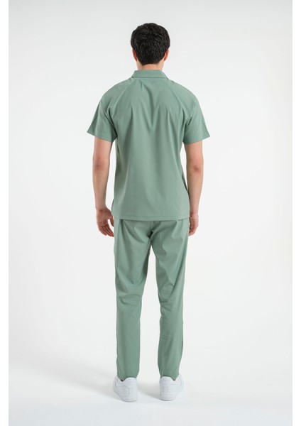 Lizy Nolan Erkek Fermuarlı Hemşire Doktor Üniforma Takım Scrubs Takım Hastane Forması modelleri