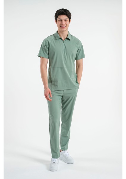 Lizy Nolan Erkek Fermuarlı Hemşire Doktor Üniforma Takım Scrubs Takım Hastane Forması fırsatları