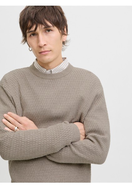 Jack Jones Erkek Desenli Örgü Kazak 12283381 indirimleri