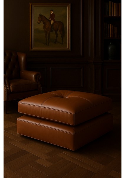 Noble Run Kare Deri Puf fiyatları