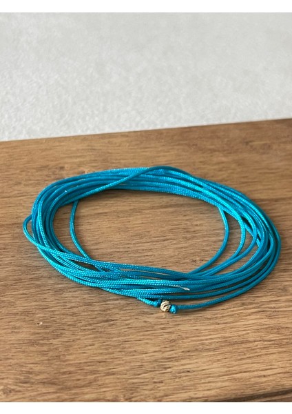 14 Ayar Altın Dorika Detaylı Altın Şans Bereket Halhalı Altın Şans Ipi