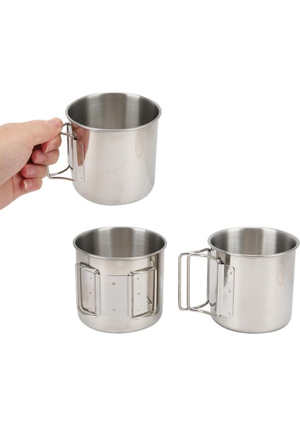 Inox Çelik Kamp Kupası - Kamp Bardağı 350 ml 4 Lü Set 722047 fırsatları