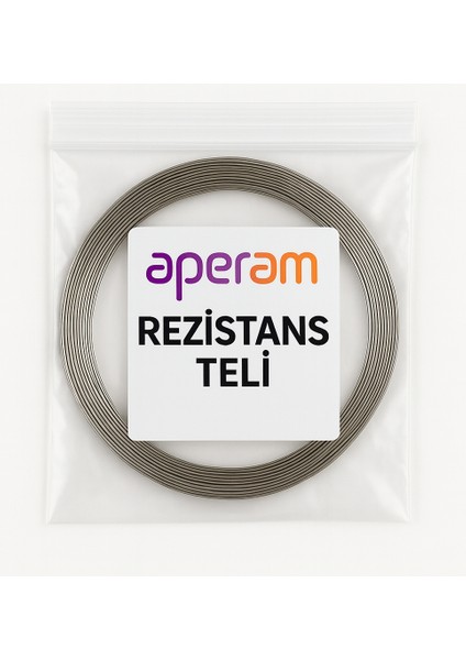 Fransız Menşeili Yassı Rezistans Teli - Isıtıcı Tel -(5mm x 0.2mm) (Nikel - Krom Alaşımı) - Ambalaj Makineleri - Rezistans Uygulamaları fiyatları