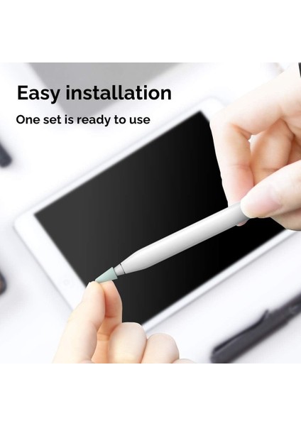 Apple Pencil 1-2 Nesil Usb-C Pro ile Uyumlu Kalem Ucu Koruyucu Silikon Kılıf 12 Adet Paket modelleri