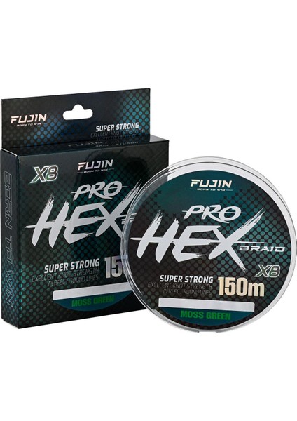 Pro Hex 8x 150MT. Moss Green Ip Misina