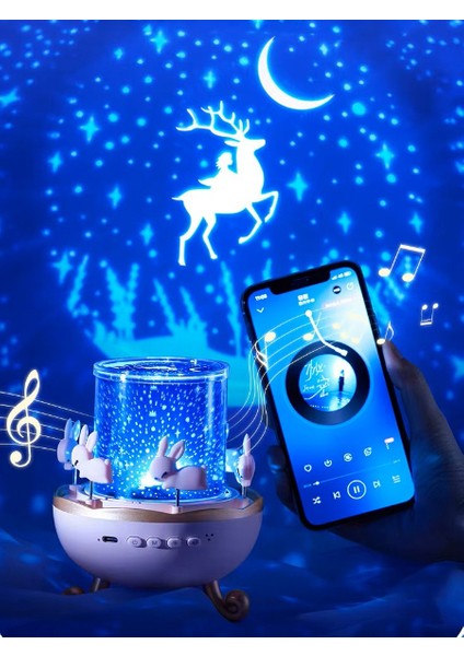 Tavşan Atlıkarınca Multifonksiyon Projektör