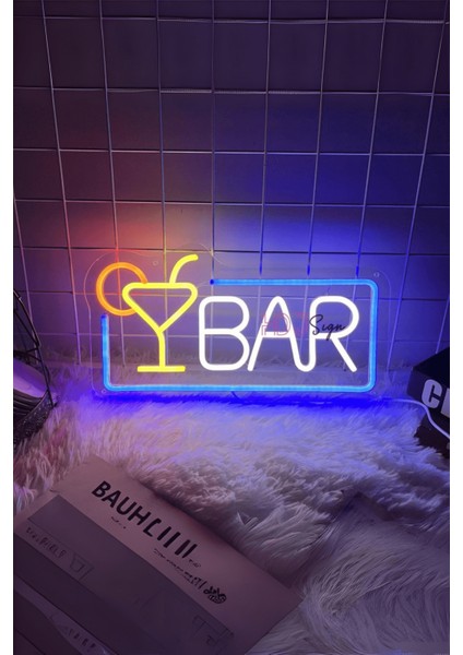Büro Ev Ofis Hediyesi Için Bar Yazılı Neon LED Işık fiyatları